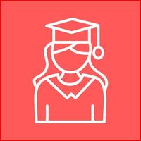 Female Graduate Vector Icon