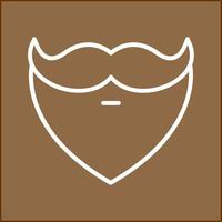 Beard and Moustache I Vector Icon