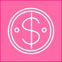 Dollar Coin Vector Icon