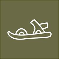 Stylish Sandals Vector Icon