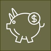 Piggy Saving Vector Icon