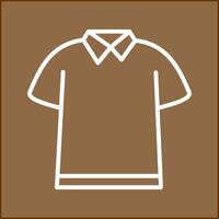 icono de vector de camisa de polo