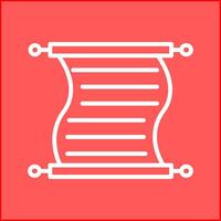 Scroll of Paper Vector Icon