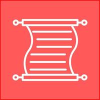 Scroll of Paper Vector Icon