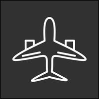 icono de vector de avión