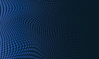 Wavy abstract dots pattern background vector