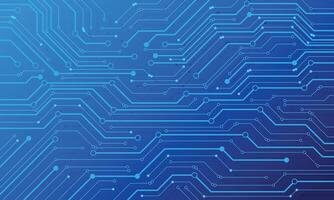 Blue circuit board structure. Science and technology design vector