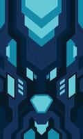 Abstract geometric futuristic technology flat design wallpaper vector