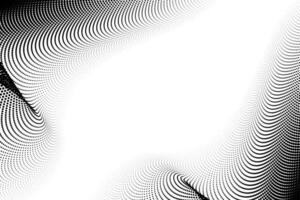 Wavy halftone texture, dotted background. Retro comic art gradient halftone overlay. Vector illustration