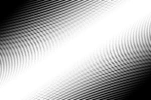 Gradient dotted halftone background. Halftone pattern texture overlay. Abstract black, white, dots. Vector illustration