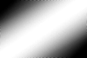 Gradient dotted halftone background. Halftone pattern texture overlay. Abstract black, white, dots. Vector illustration