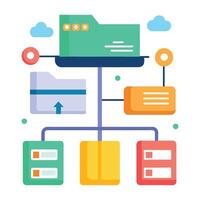 Data access ftp Configuration isolated vector illustration.