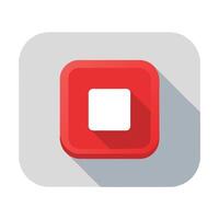 Square interface icon isolated flat vector illustration