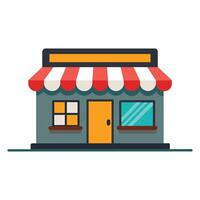 Store isolated flat vector illustration