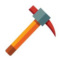 Hammer flat vector illustration on white background