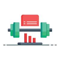 Gym isolated flat vector illustration