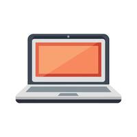 Laptop isolated flat vector illustration