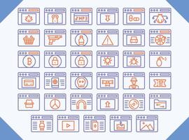 dark web icons design vector for web design and business