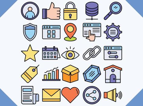 diseño de icono de interfaz de usuario vector