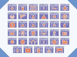 dark web icons design vector for web design and business