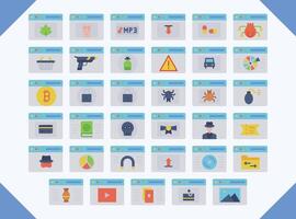 dark web icons design vector for web design and business