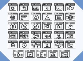 dark web icons design vector for web design and business