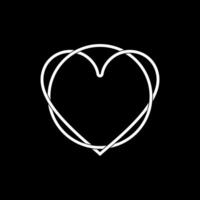 Heart Shape and Circle Composition, Flat and Weaving Style, can use for Logo Gram, Art Illustration Decoration, Ornate, Cover, Apps, Website, Motif Pattern, Ornament, or Graphic Design Element. Vector