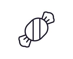 Single line icon of candy High quality vector illustration for design, web sites, internet shops, online books etc. Editable stroke in trendy flat style isolated on white background