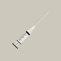 Syringe Colourful Vector Flat Illustration. Perfect for different cards, textile, web sites, apps  4