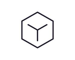 Single line icon of crypto on isolated white background. High quality editable stroke for mobile apps, web design, websites, online shops etc. vector