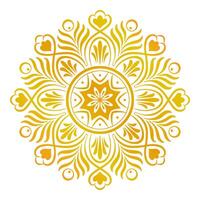 Ornamental Beautiful Golden Mandala vector