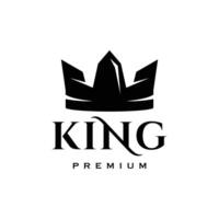 King. Crown logo design template vector illustration