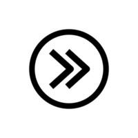 arrow and play button icon vector design template