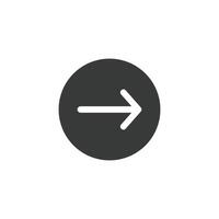 arrow and play button icon vector design template