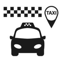 Taxi icono vector diseño modelo