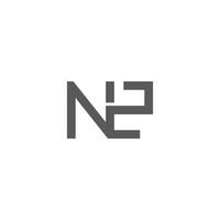 Initials letters logo ZN, NZ, Z and N vector