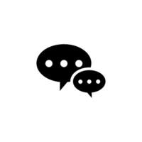 Chat Speech Bubble  Icon vector design templates