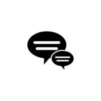 Chat Speech Bubble  Icon vector design templates