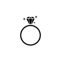 ring diamond icon vector design template