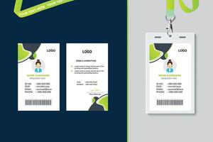 Simple and Clean ID Card Design Template vector