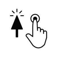 click pointer icon vector design templates