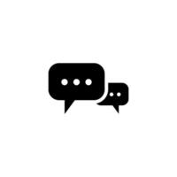 Chat Speech Bubble  Icon vector design templates