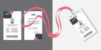 Modern Clean ID Card Template vector
