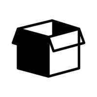 caja icono vector diseño modelo