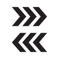arrow and play button icon vector design template