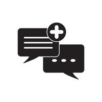 Chat Speech Bubble  Icon vector design templates