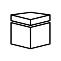 caja icono vector diseño modelo