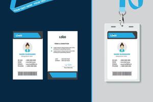 Simple and Clean ID Card Design Template vector