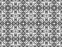 arabic geometric seamless ornament pattern. Monochrome abstract line texture in Arabic style. Decorative vintage lattice background. Abstract ornament for fabric, wrapping. vector
