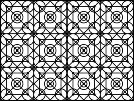 Arábica geométrico sin costura ornamento modelo. monocromo resumen línea textura en Arábica estilo. decorativo Clásico enrejado antecedentes. resumen ornamento para tela, envase. vector